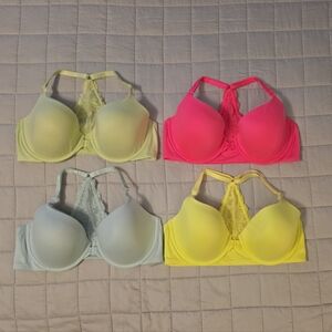 Victoria'Secret Women's Lace Back Bras - Set of 4